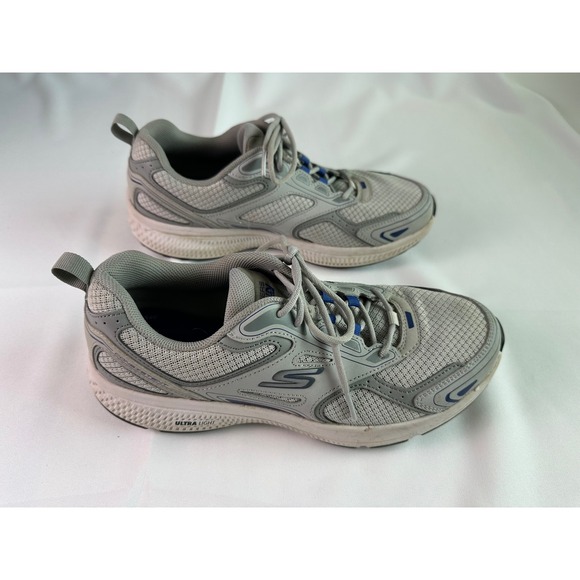 Skechers Other - Skechers Go Run Consistent Running Shoes Air Cooled Goga‎ Mat Men's Gray Size 9